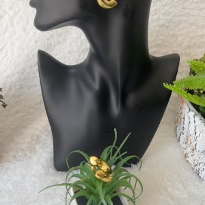 ST 703 high quality gold plated earrings