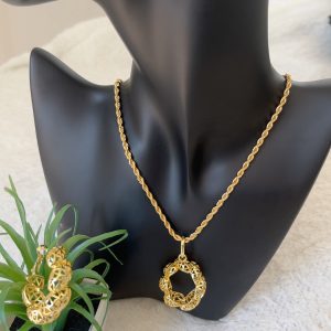 ST 420 classic Africa jewelry set necklace pendant earrings