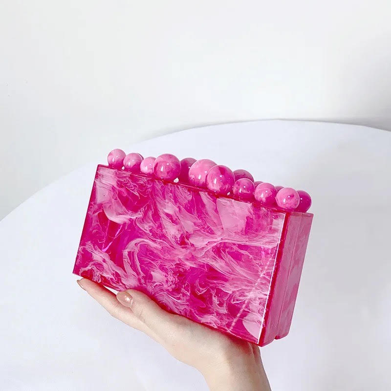 ST 798 Luxury Bride Acrylic Evening Clutch Bag for Women ( A )