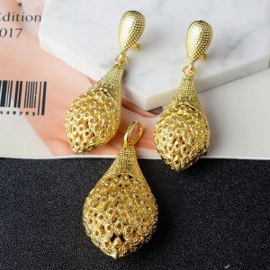 ST 3078 New Fashion Copper Set for Women Earrings, Pendant Wedding and Party Set
